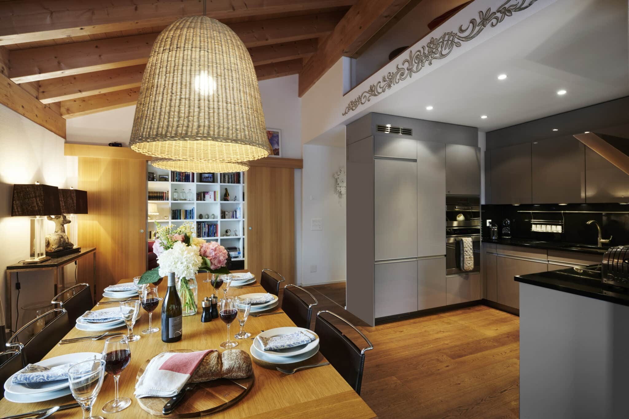 Ski apartment rental in Klosters, Switzerland.