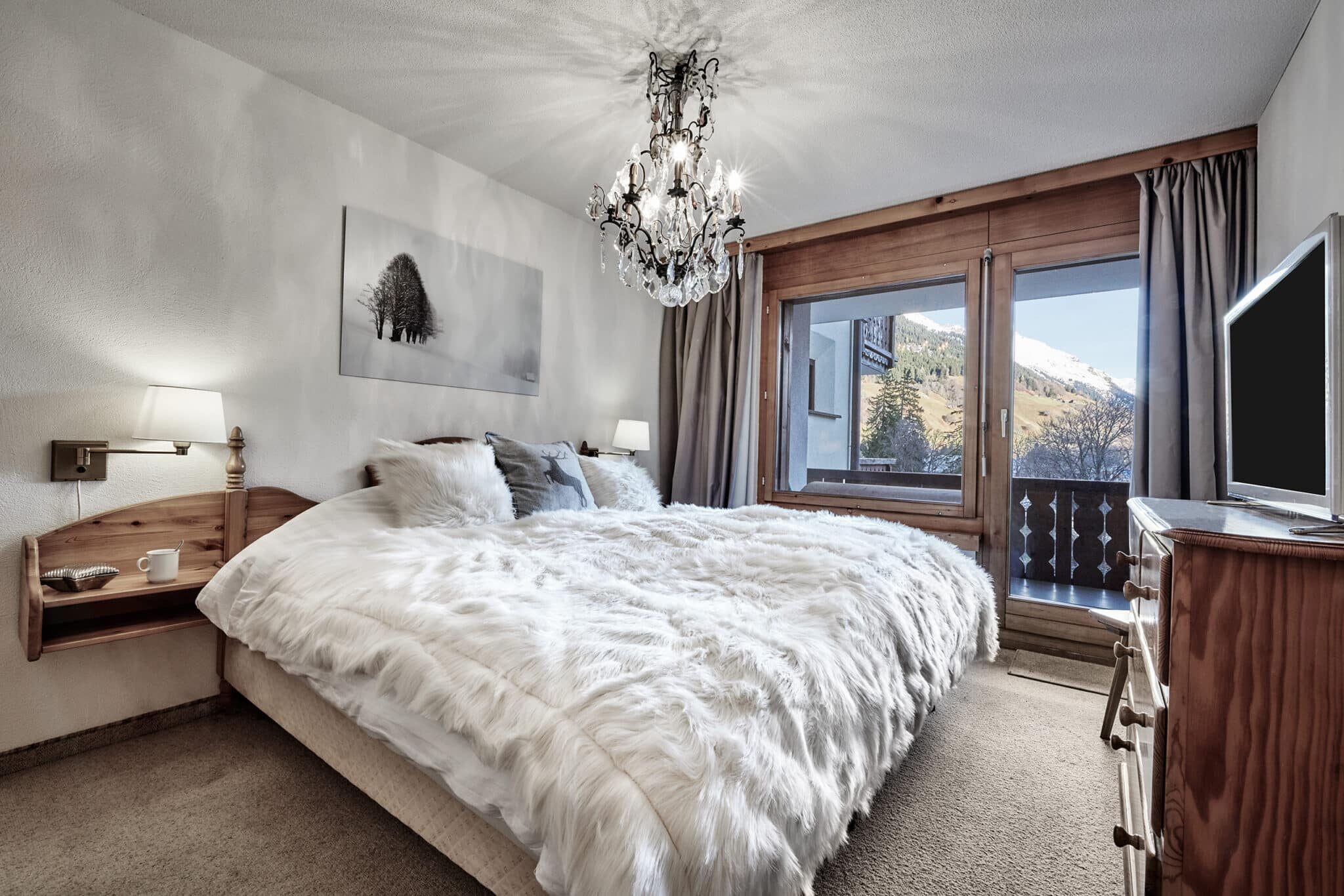 Ski apartment rental in Klosters, Switzerland.