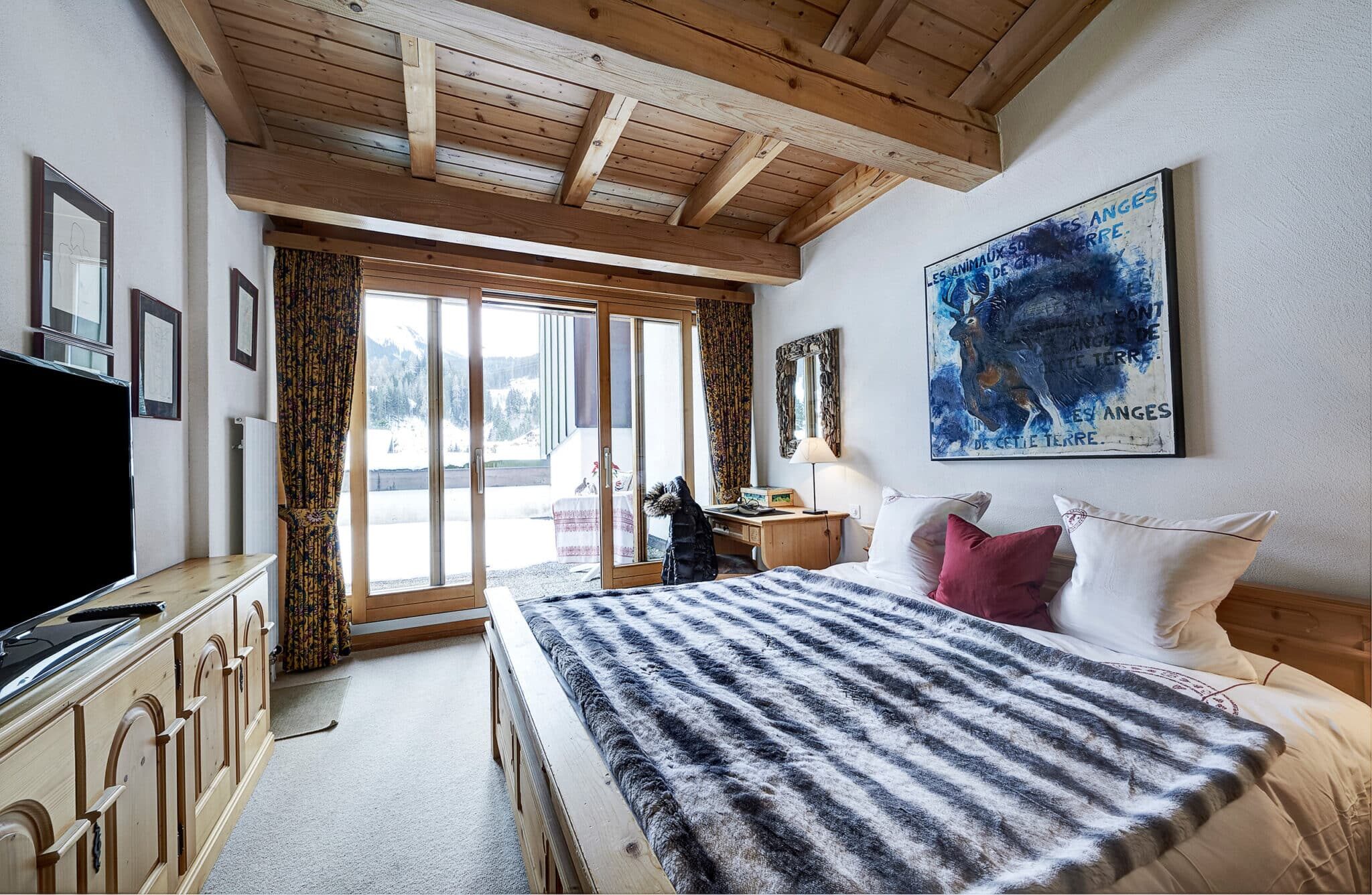 Ski apartment rental in Klosters, Switzerland.